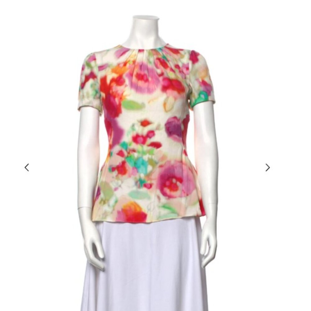 Kate Spade New York Floral Print Crew Neck T-Shirt